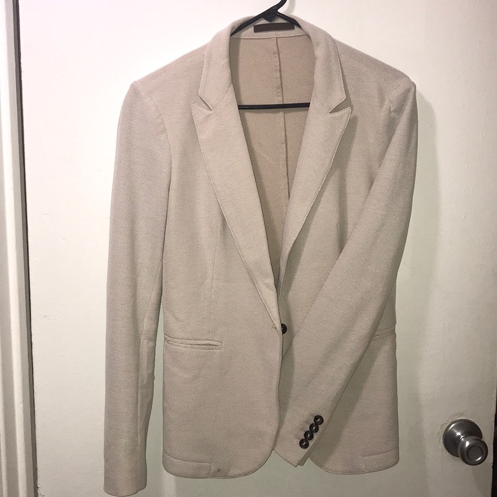 Eleventy, Tan blazer says size 46, fits like a 6,